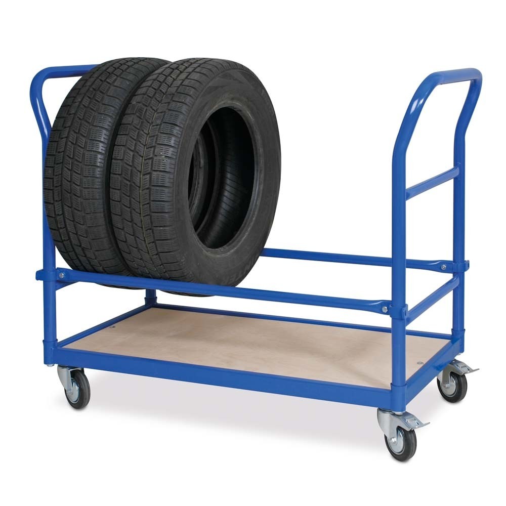 Produktabbildung Nr. 2: Reifenwagen, Schiebebügel beidseitig, lichte Fachbreite 940 mm, TK 100 kg