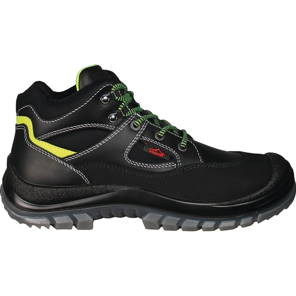 REMISBERG Sicherheitsstiefel Tibet, S3 EN ISO 20345, Größe 44 schwarz/neongrün, Vollrindleder Produktabbildung: REMISBERG Sicherheitsstiefel Tibet, S3 EN ISO 20345, Größe 44 schwarz/neongrün, Vollrindleder