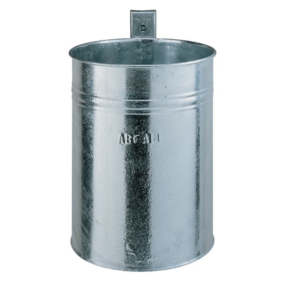 Produktabbildung: RENNER Abfallbehälter, 35 l verzinkt, H430xØ330mm