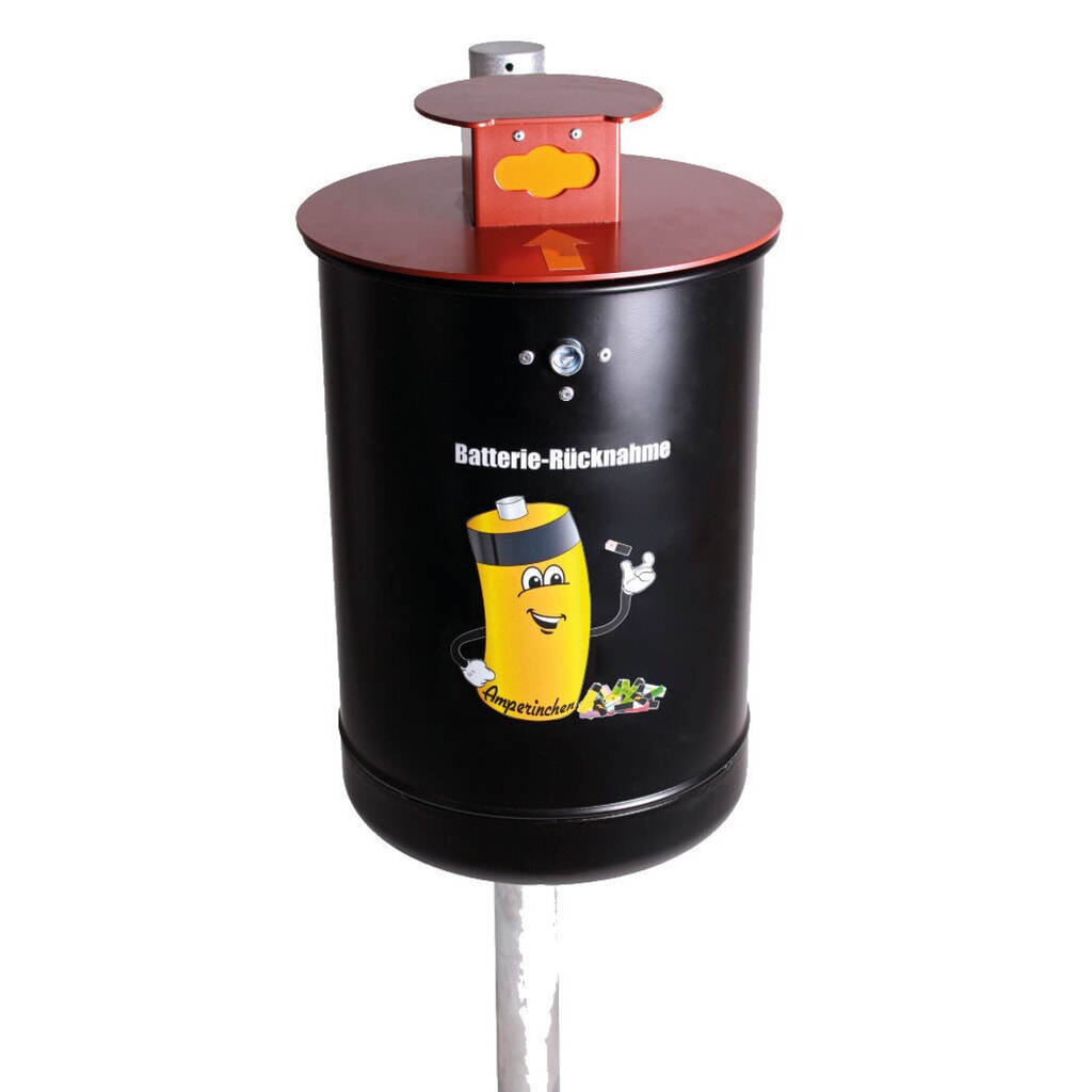 RENNER Batteriesammler Amperinchen, 10 Liter, feuerverzinkt Produktabbildung: RENNER Batteriesammler Amperinchen, 10 Liter, feuerverzinkt