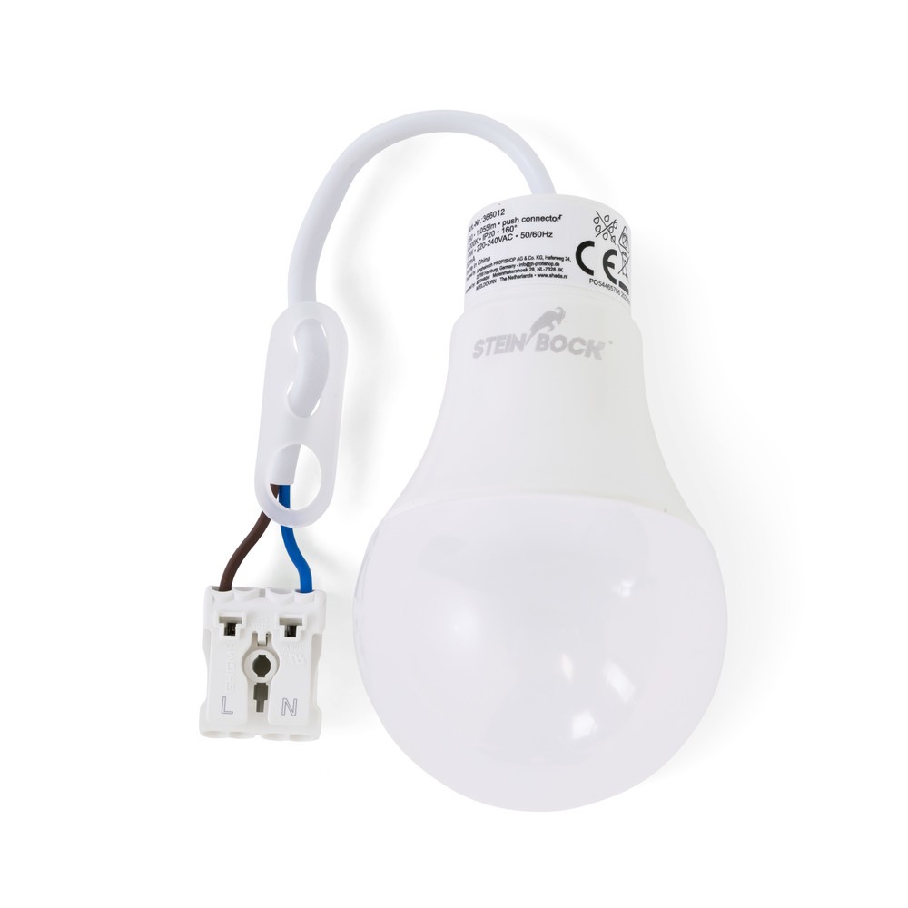 Produktabbildung Nr. 5: Restposten - Zwischenverkauf vorbehalten: Steinbock® LED-Baustellen-Leuchtmittel, 10 W, 1.055 lm, 4.000 K, SMD 2835, IP 20, 6 Stk/VE
