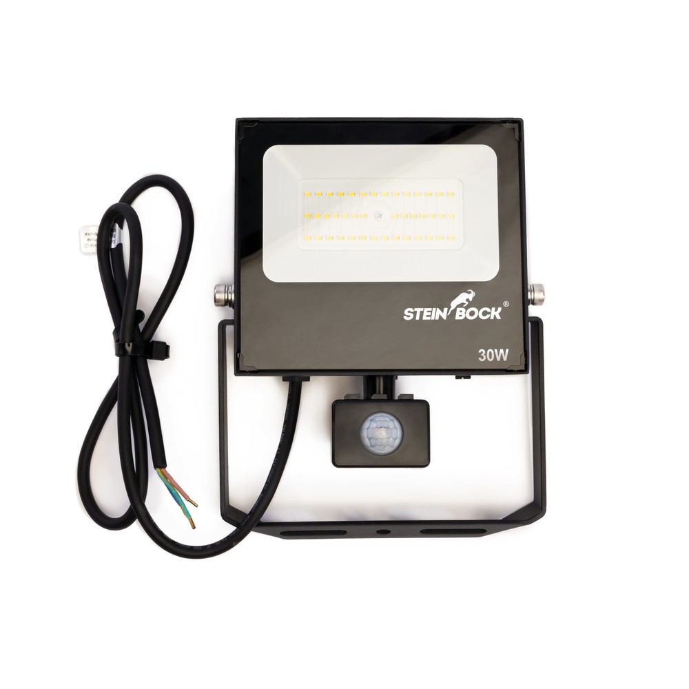 Produktabbildung Nr. 8: Restposten - Zwischenverkauf vorbehalten: Steinbock® Wandstrahler CCT, 30 W, 3.750 lm, 5.000 K, inkl. Bewegungsmelder