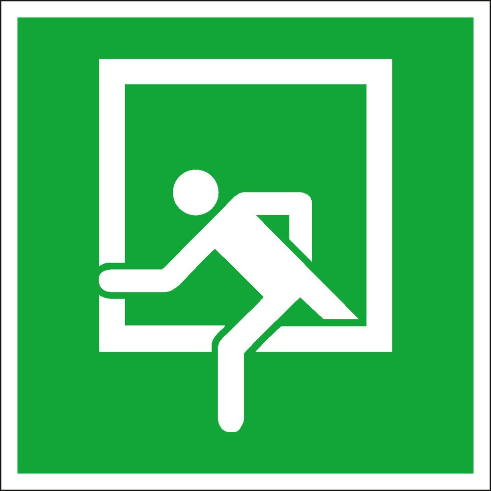 Rettungszeichen – Notausstieg