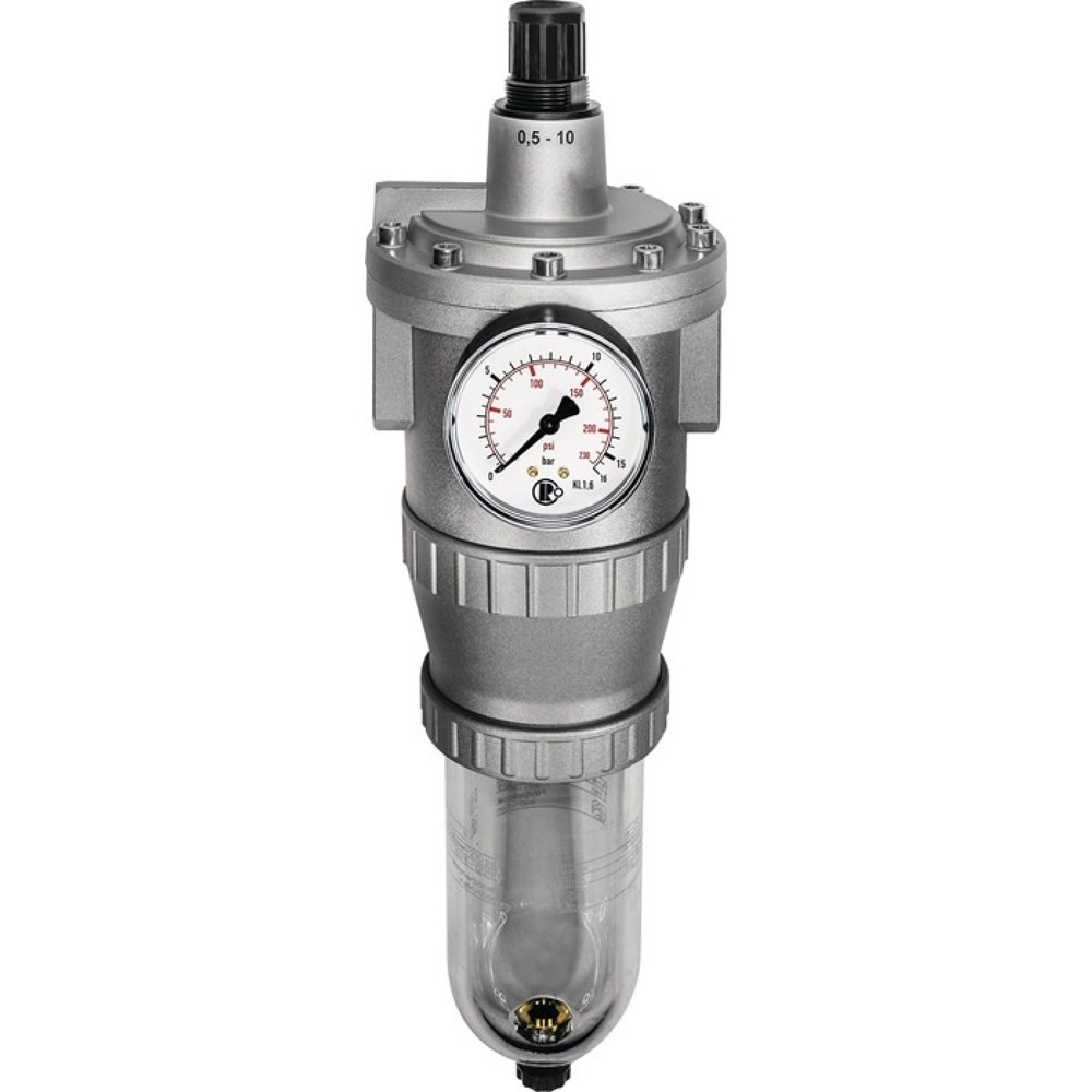 Produktabbildung: RIEGLER Filterregler Standard, BG I G 3/8 ″, Gewinde mm 15,39, 0,5 - 10 bar 900 l/min