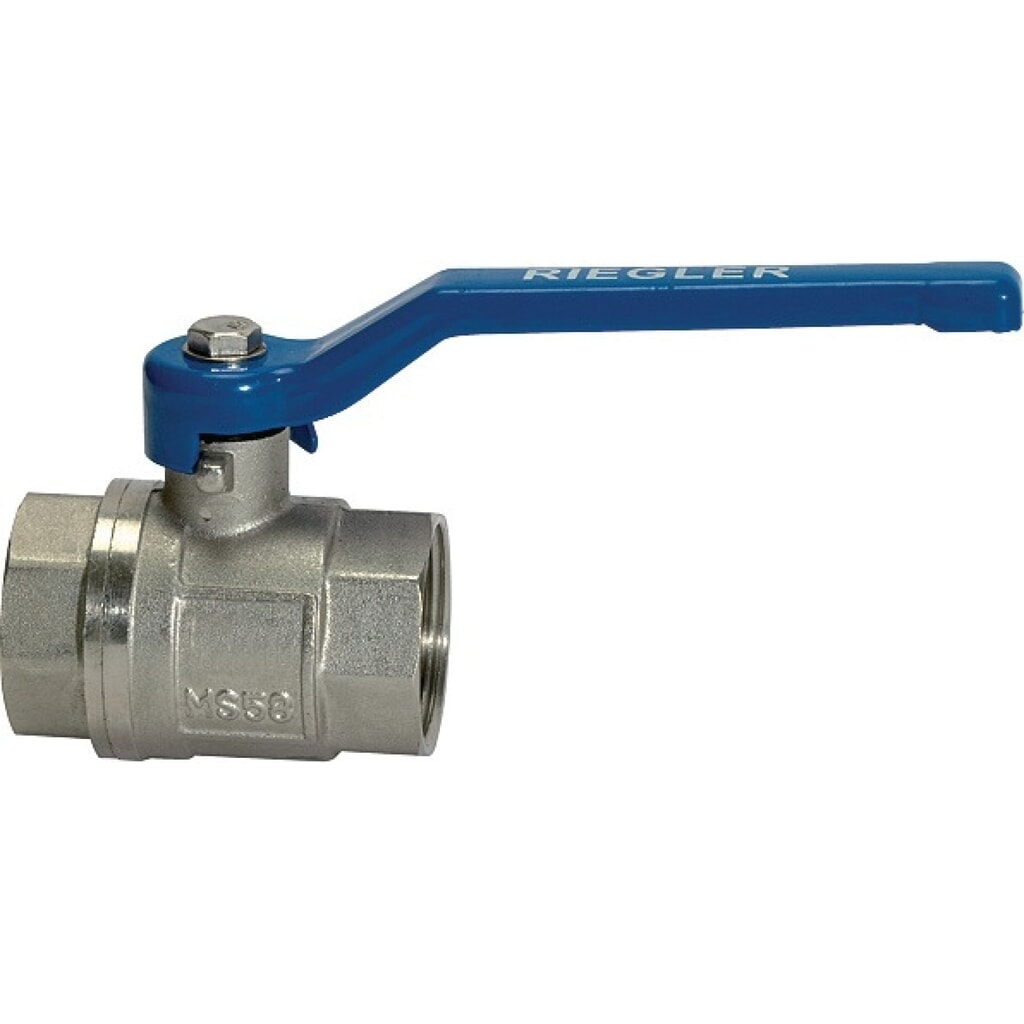 RIEGLER Messingkugelhahn VALVE LINE 16,66mm G 3/8 Zoll innen/innen DN 10,0mm Produktabbildung Nr. 2: RIEGLER Messingkugelhahn VALVE LINE 16,66mm G 3/8 Zoll innen/innen DN 10,0mm
