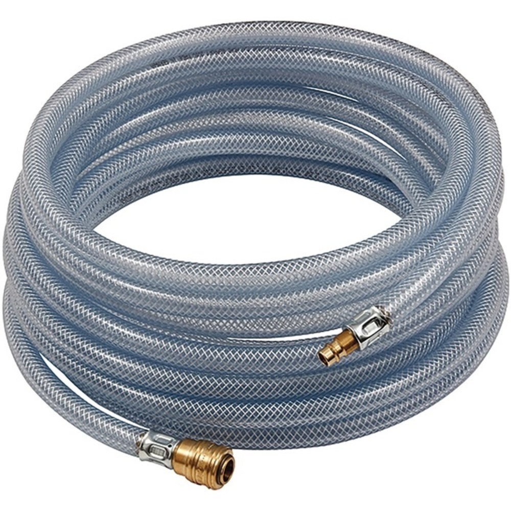 Produktabbildung: RIEGLER PVC-Druckluftschlauchset, Länge 5 m, Innen-Ø 6 mm Außen-Ø 12 mm, Schnellverschlusskupplung DN 7,2