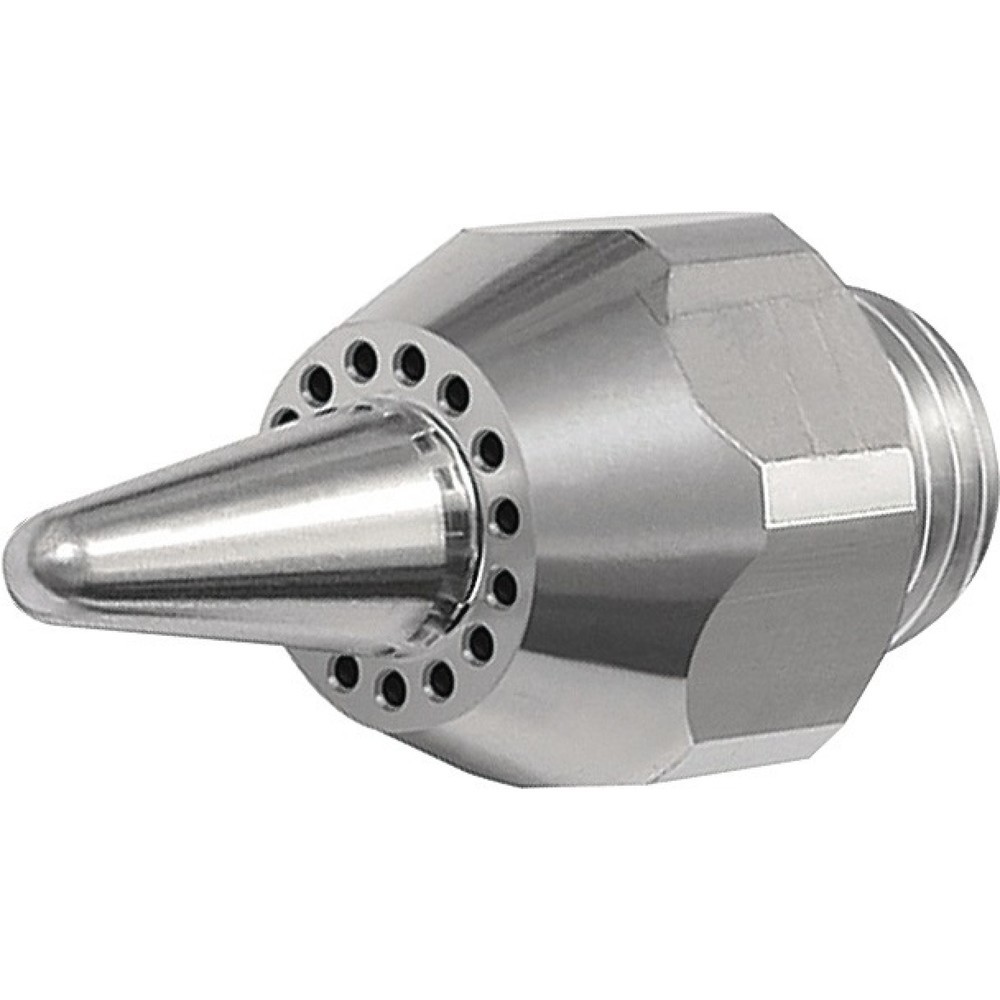 Produktabbildung: RIEGLER Runddüse, Aluminium Länge 41 mm, Außengewinde, Außen-Ø 13 mm