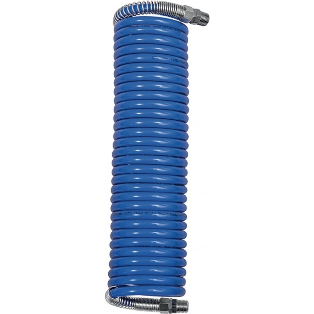 Produktabbildung: RIEGLER Spiralschlauch, Länge 5 m, Innen-Ø 6 mm Außen-Ø 8 mm, Rolle, R 1/4 ″