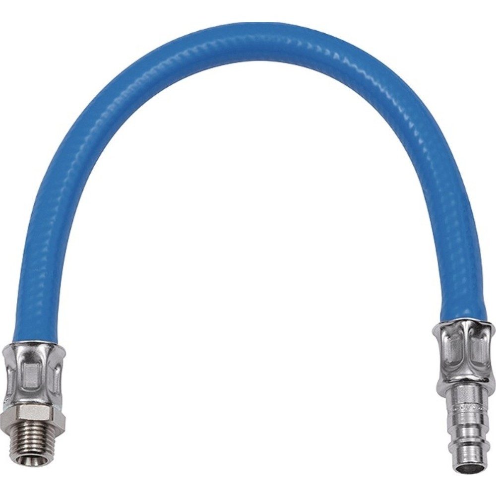 Produktabbildung: RIEGLER Vibrationsdämpfer, DN 7,2-7,8, Außengewinde G 1/4 ″, mit 300-mm-Schlauch