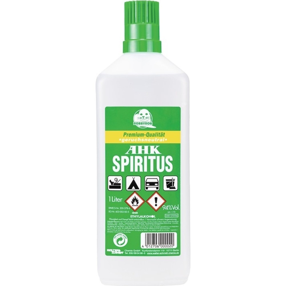 Produktabbildung: ROBBYROB Brennspiritus AHK, 1 l, Flasche