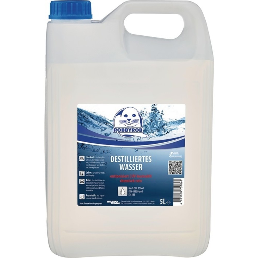 Produktabbildung: ROBBYROB Destilliertes Wasser, 5 l