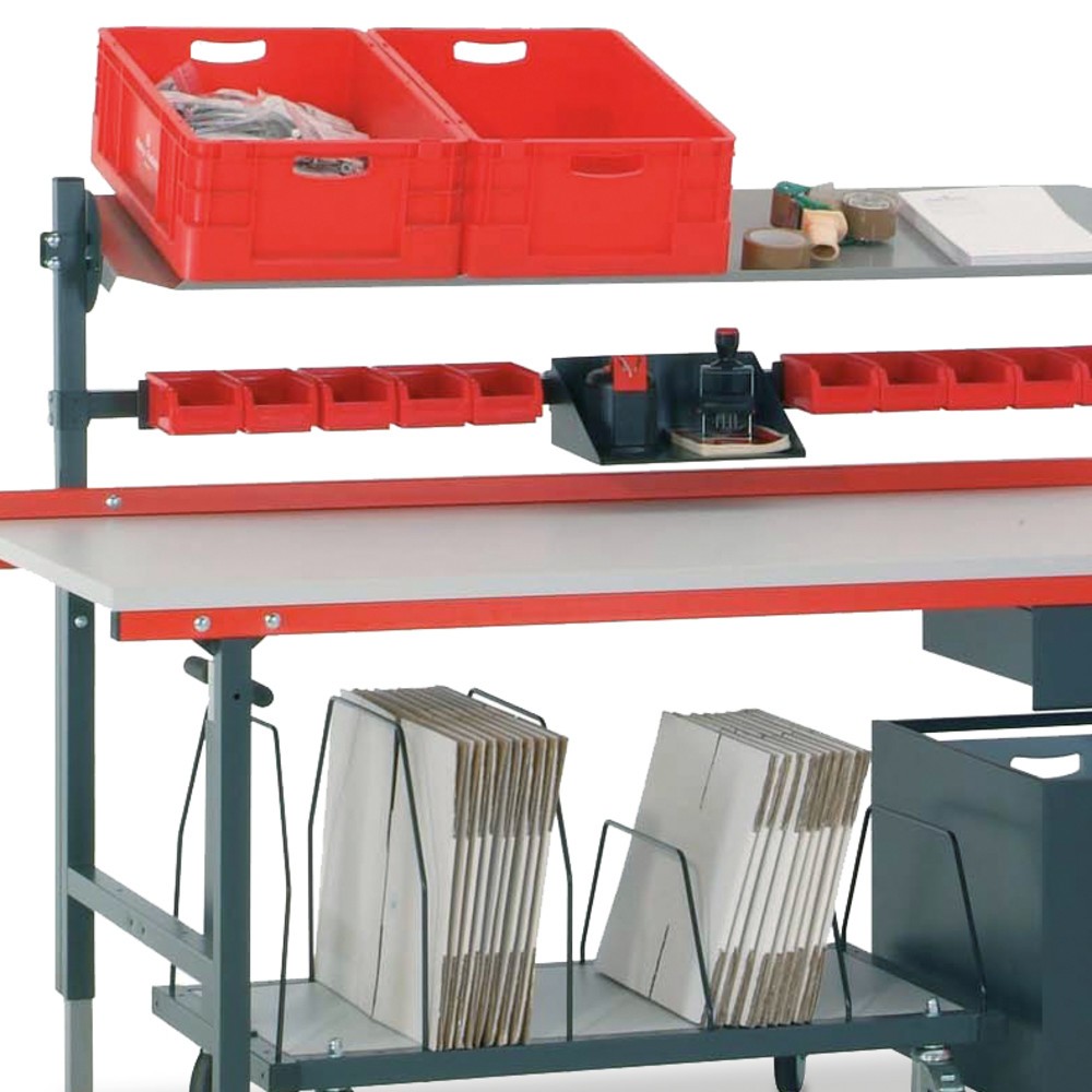 Produktabbildung Nr. 2: Rocholz Pack- und Arbeitstisch, TK 200 kg, HxBxT 690-960 x 2.000 x 920 mm