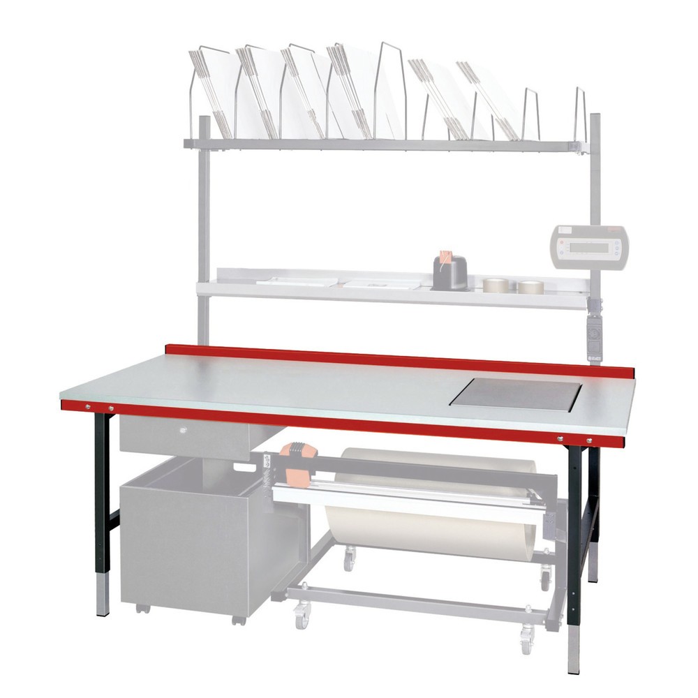 Produktabbildung Nr. 3: Rocholz Packtisch mit Waage bis 60 kg, HxBxT 690-960 x 2.000 x 920 mm