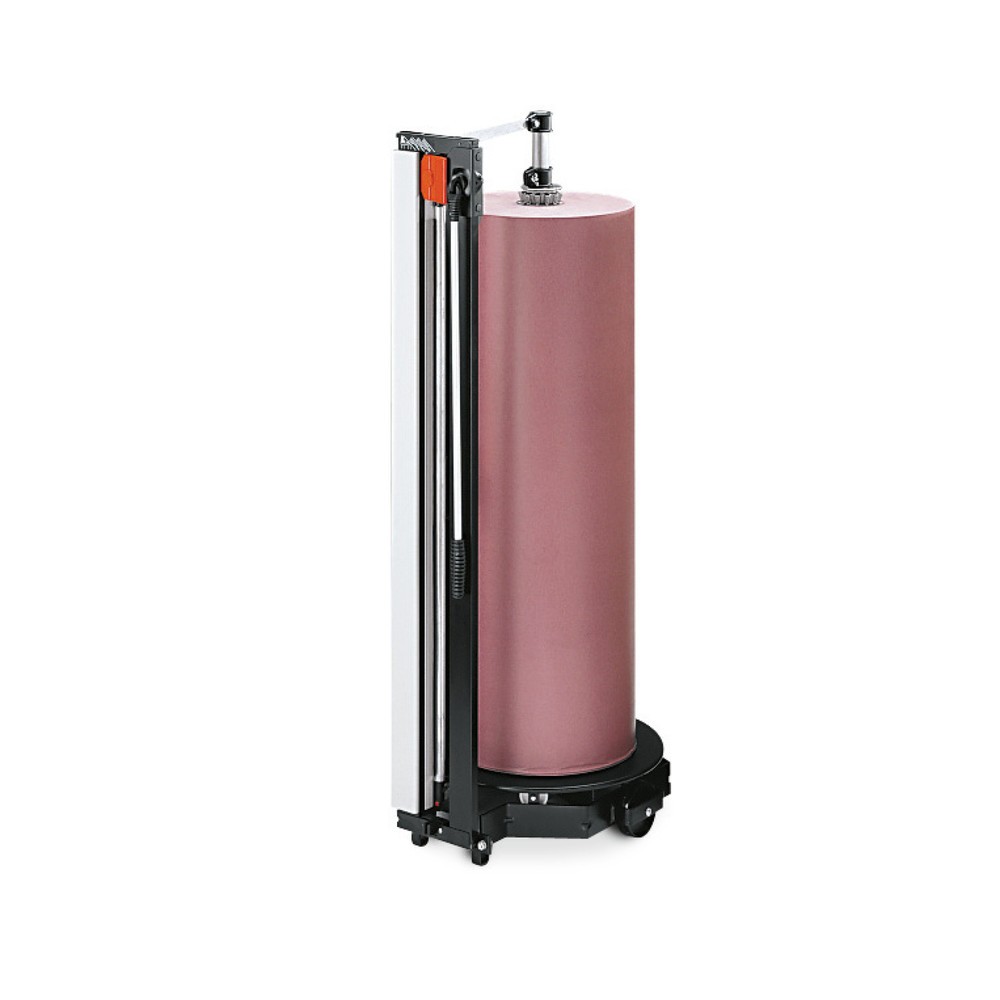 Produktabbildung: Rocholz Schneidständer vertikal, max. 200 kg, Rollen-Ø max. 450 mm, Schnittbreite 1.000 mm