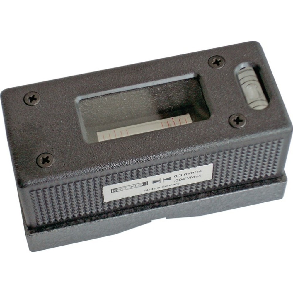 Produktabbildung: ROECKLE Kurbelzapfenwasserwaage DIN 877, Genauigkeit 0,1 mm/m 0,2 mm/m, 90 x 42 x 42 mm