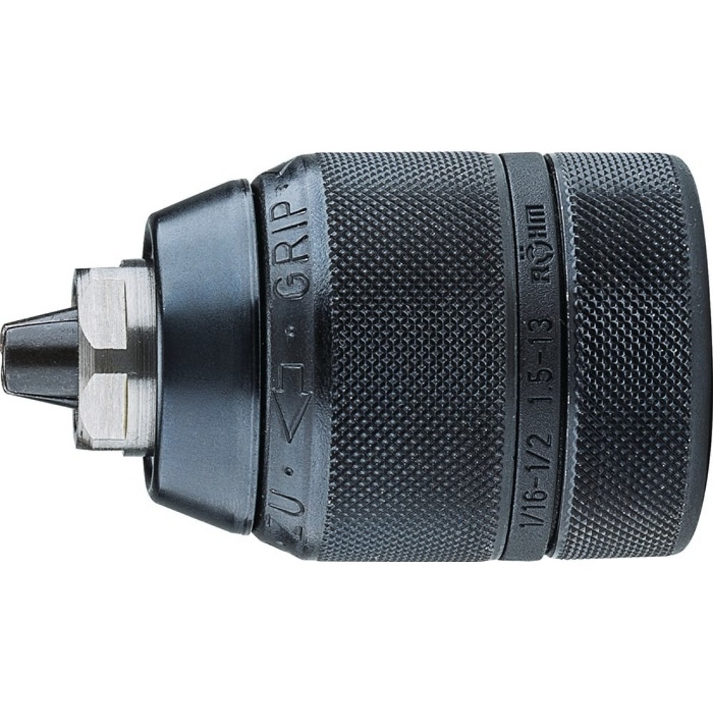 Produktabbildung: RÖHM Schnellspannbohrfutter, 1/2″ - 20 mm, Spann-Ø 1,5-13 mm, für Rechts- und Linkslauf Metall