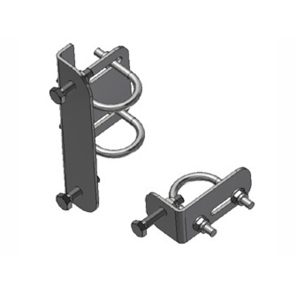 Rohrbefestigungssystem für BOPLAN® Axes Gate® Sicherheitstür für Rammschutzgeländer Produktabbildung: Rohrbefestigungssystem für BOPLAN® Axes Gate® Sicherheitstür für Rammschutzgeländer