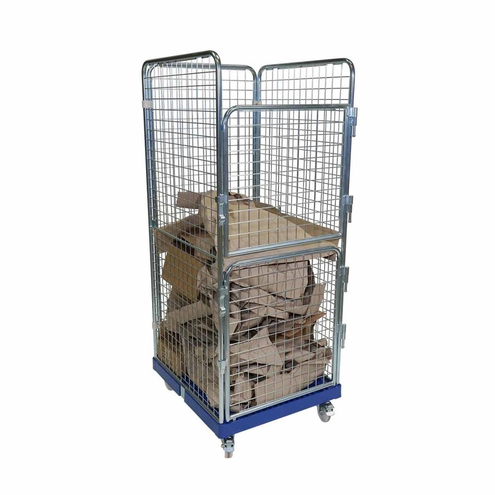 Produktabbildung Nr. 2: Rollbehälter ADB 1600 KU blau, 724 x 815 mm, 4-seitig, 2 Türen, Cr 3