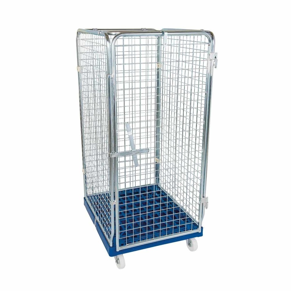 Produktabbildung Nr. 1: Rollbehälter ADB 1410 KU blau, 724 x 815 mm, 5-seitig, 1 Tür, Cr 3