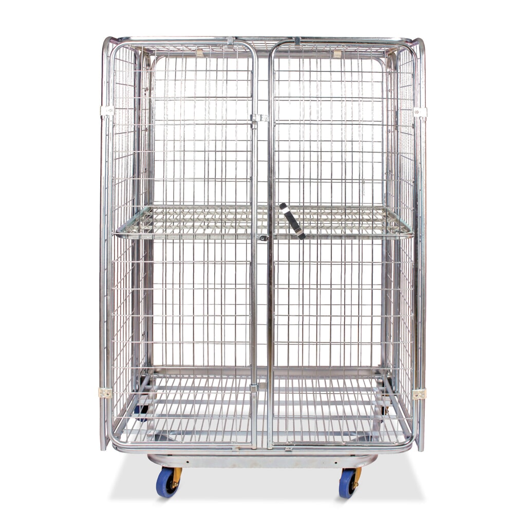 Rollbehälter Anti-Diebstahl, nestbar, HxBxT 1.800 x 1.200 x 800 mm Produktabbildung: Rollbehälter Anti-Diebstahl, nestbar, HxBxT 1.800 x 1.200 x 800 mm