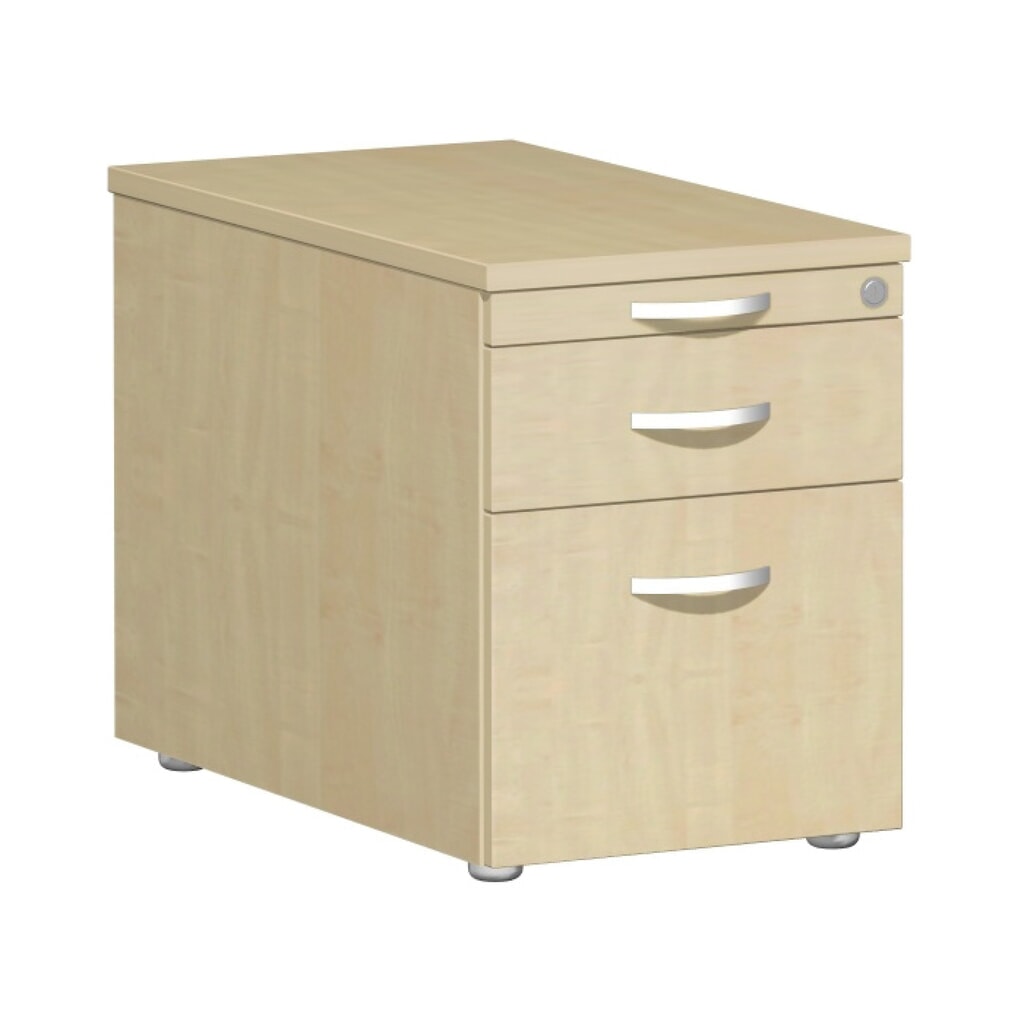 Geramöbel Rollcontainer Lissabon mit Hängeregister, HxBxT 566 x 800 x 430 mm, Metallschübe, Ahorn Produktabbildung: Geramöbel Rollcontainer Lissabon mit Hängeregister, HxBxT 566 x 800 x 430 mm, Metallschübe, Ahorn