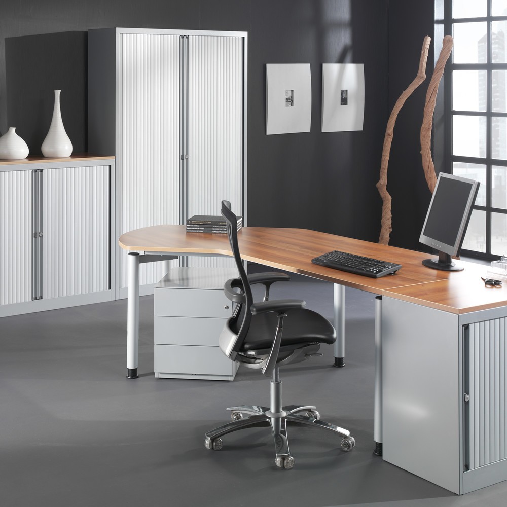 Produktabbildung Nr. 7: Rollcontainer Note™, HxBxT 495 x 420 x 565, 3 Schubladen, silber