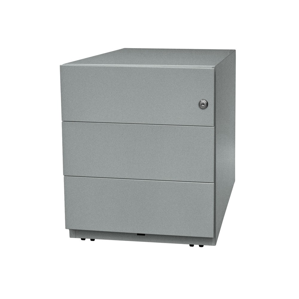 Produktabbildung Nr. 6: Rollcontainer Note™, HxBxT 495 x 420 x 565, 3 Schubladen, silber