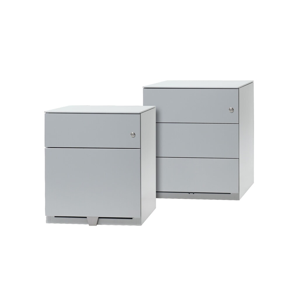 Rollcontainer Note™, HxBxT 495 x 420 x 565, 3 Schubladen, schwarz Produktabbildung Nr. 4: Rollcontainer Note™, HxBxT 495 x 420 x 565, 3 Schubladen, schwarz