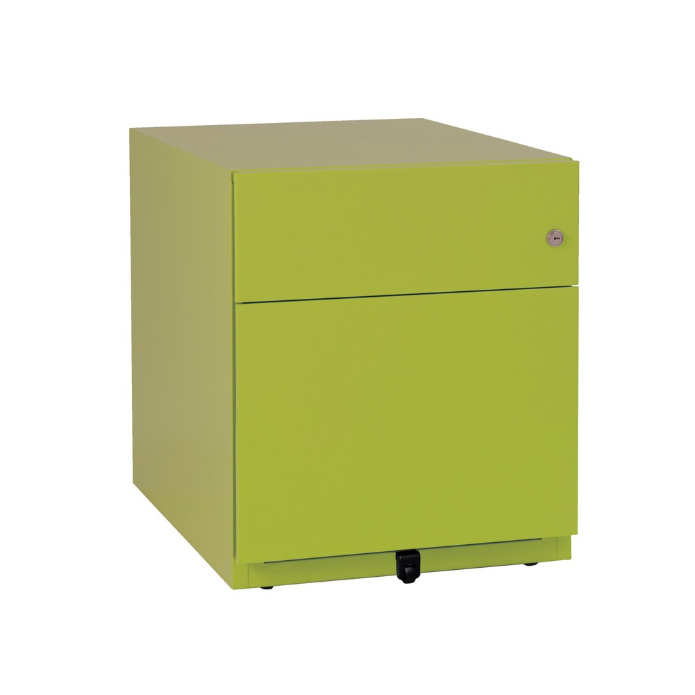 Produktabbildung: Rollcontainer Note™ mit Hängeregister und Schublade, HxBxT 495 x 420 x 565 mm, grün