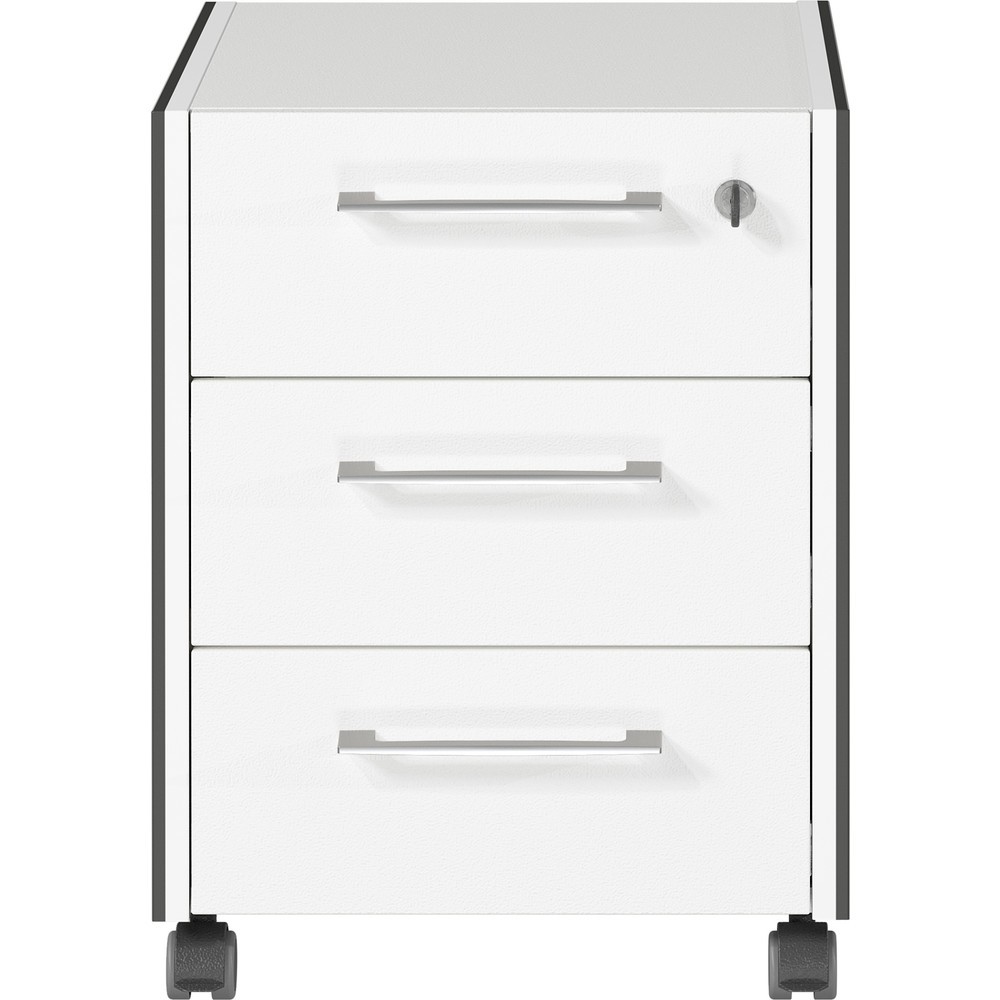 Produktabbildung Nr. 4: Rollcontainer PASADENA, 3 Schubladen, Graphit/Weiß