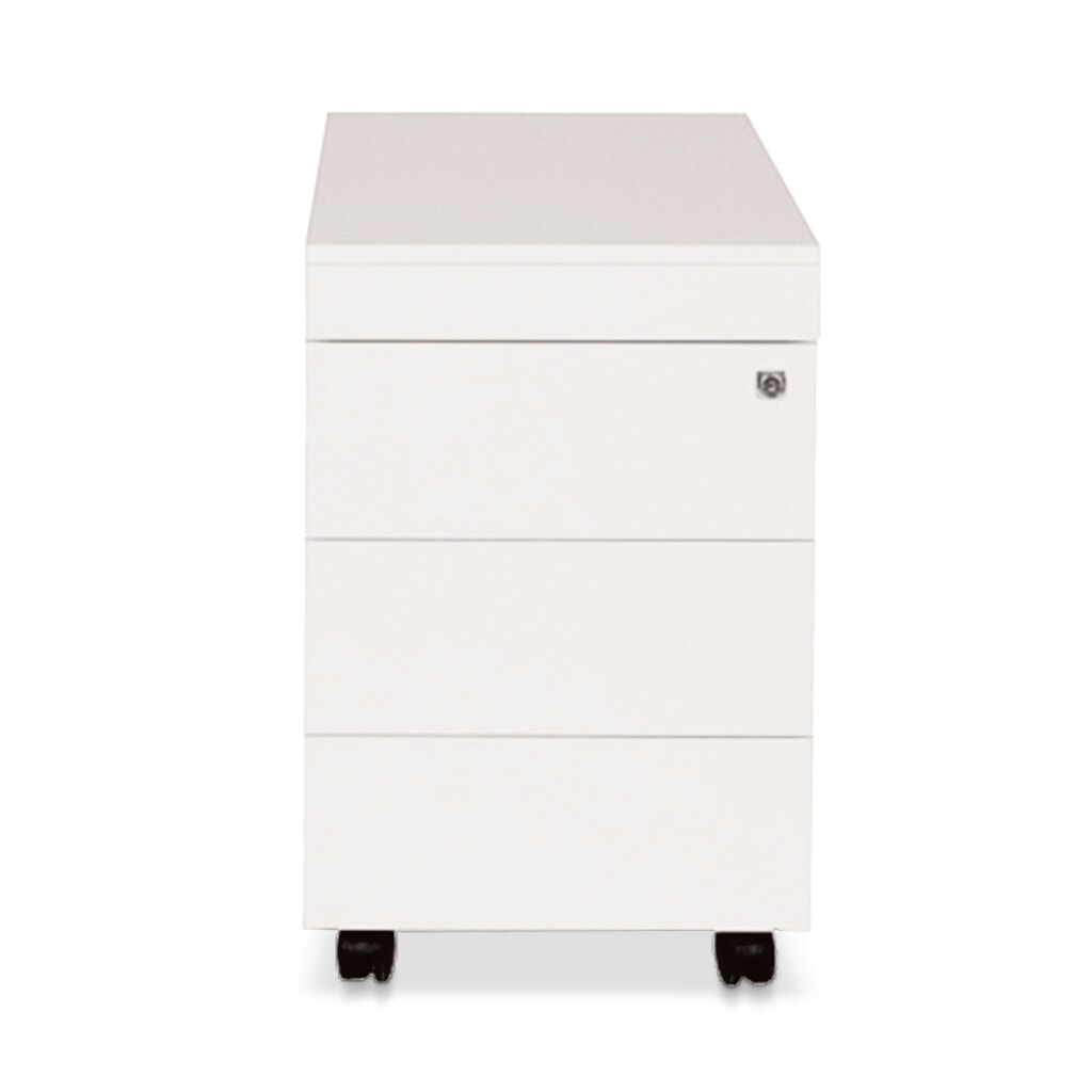 Produktabbildung: Rollcontainer Simplify, HxBxT 620 x 420 x 600 mm, 3 Schubladen + Materialfach