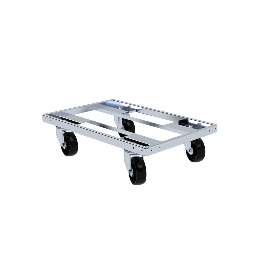 Produktabbildung: rolldolly® Industrie-Transportroller für Euro-Stapelbehälter, Rahmenplattform, Tragkraft 250 kg, BxT 400 x 600 mm, ESD-Polyamid-Bereifung
