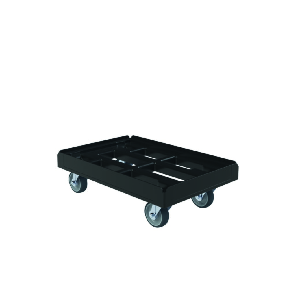 Produktabbildung: rolldolly® Transportroller BASIC für Euro-Stapelbehälter, Tragkraft 300 kg, HxBxT 190 x 410 x 610 mm