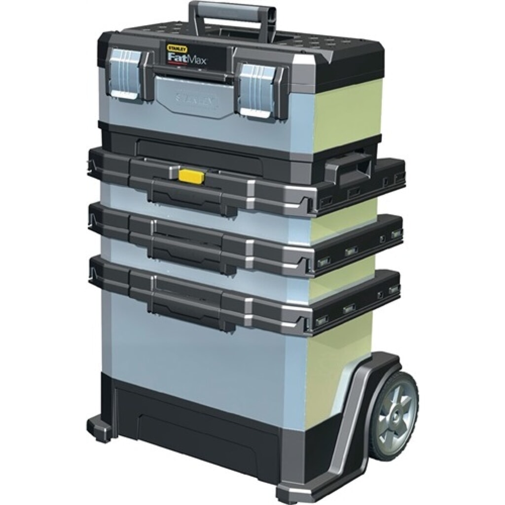 Rollende Werkstatt B568xT389xH893mm Ku.u.MET abnehmbare Werkzeugbox FATMAX Produktabbildung: Rollende Werkstatt B568xT389xH893mm Ku.u.MET abnehmbare Werkzeugbox FATMAX