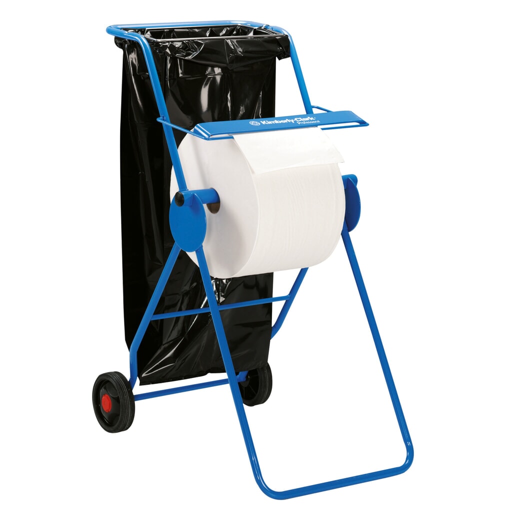 Rollenspender Kimberly-Clark® für Großrollen, fahrbar Produktabbildung: Rollenspender Kimberly-Clark® für Großrollen, fahrbar