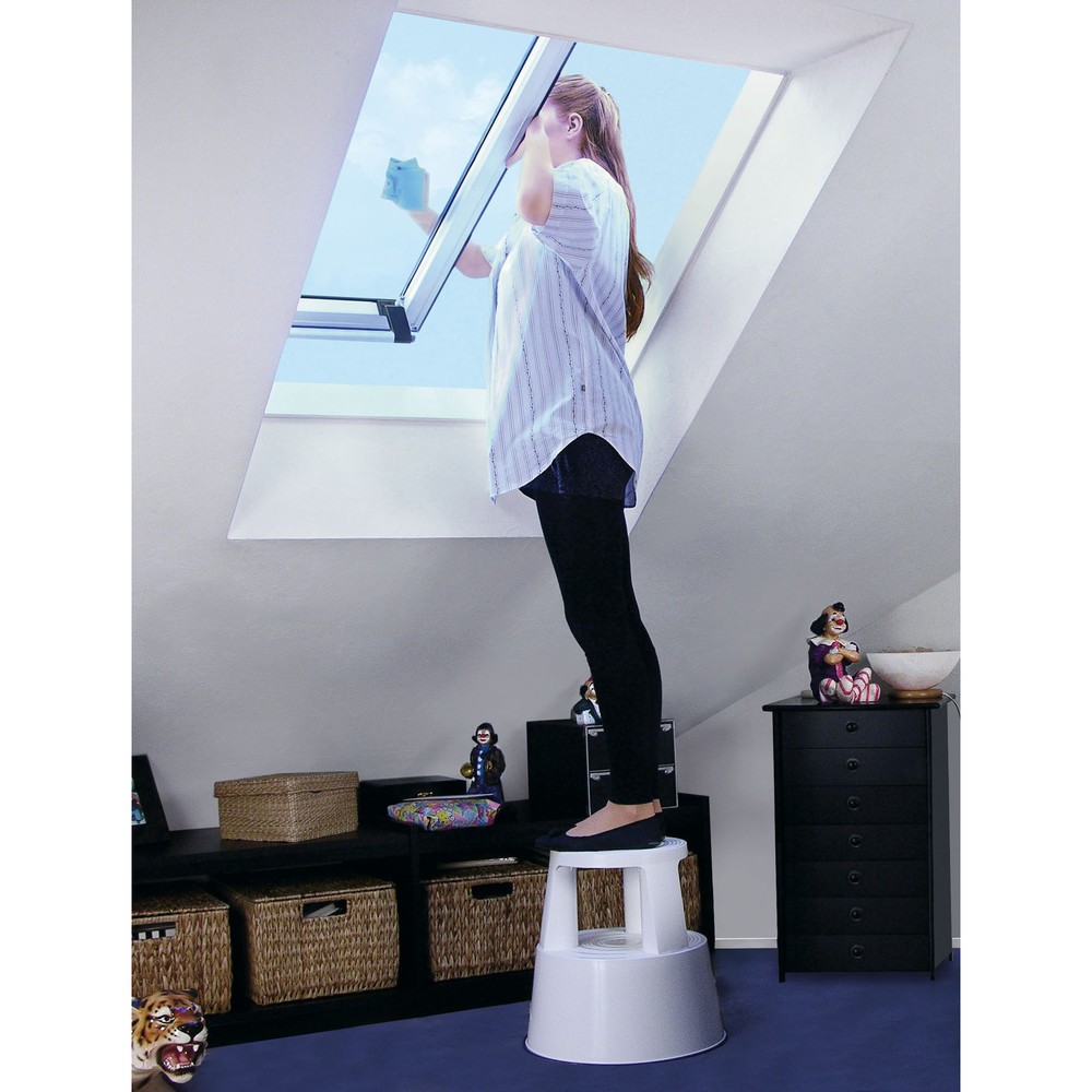 Produktabbildung Nr. 4: WEDO® Rolltritt aus Kunststoff, TK 150 kg, reinweiß