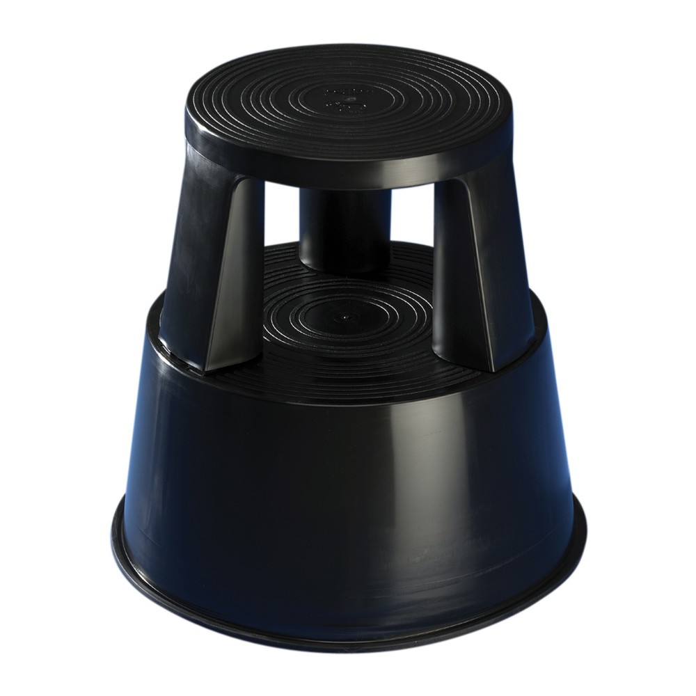 Produktabbildung Nr. 1: WEDO® Rolltritt aus Kunststoff, TK 150 kg, tiefschwarz