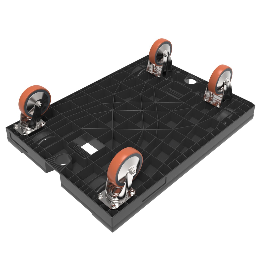Rollwagen für Stapelkästen, Maße 600 x 400/800 mm, TK 450 kg Produktabbildung Nr. 2: Rollwagen für Stapelkästen, Maße 600 x 400/800 mm, TK 450 kg