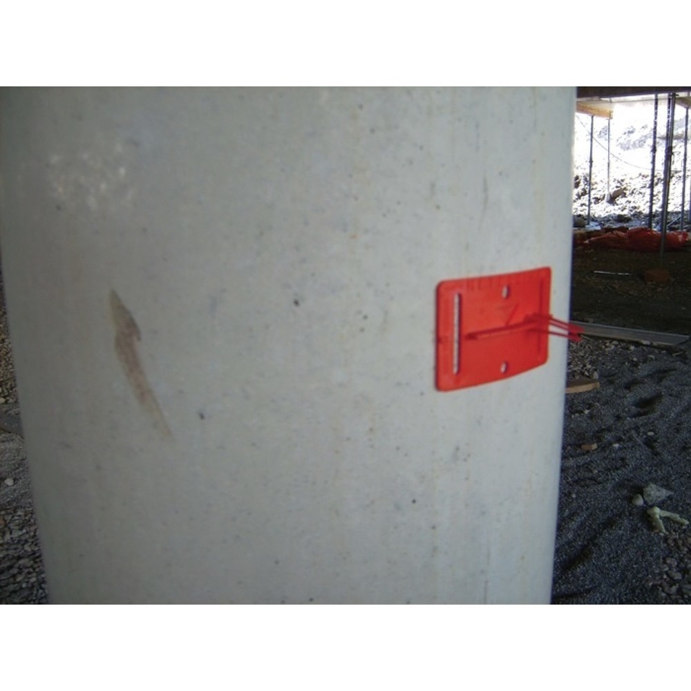 Produktabbildung Nr. 3: ROTHBUCHER SYSTEME Meterriss- und Achsplakette RS21, für L80xB50mm