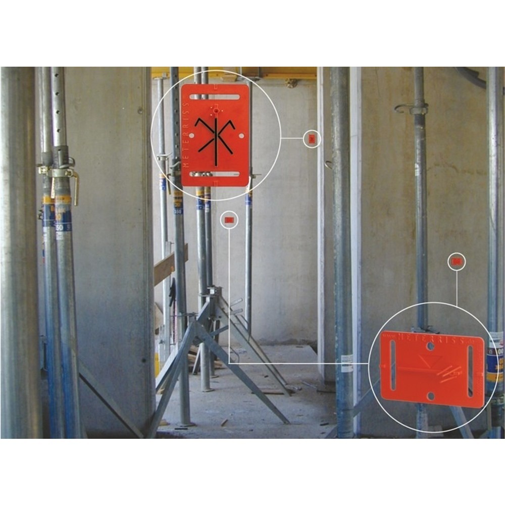 Produktabbildung Nr. 2: ROTHBUCHER SYSTEME Meterrissplakette RS20, für L80xB50mm