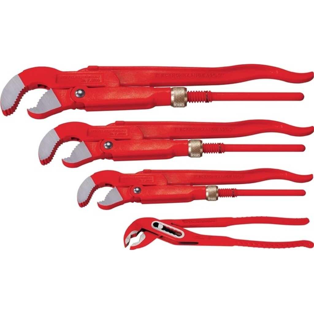 ROTHENBERGER Eckrohrzangenset Profi-Set 4, 4-teilig, für Rohre 1 - 1,1/2 - 2, 10 Zoll Produktabbildung: ROTHENBERGER Eckrohrzangenset Profi-Set 4, 4-teilig, für Rohre 1 - 1,1/2 - 2, 10 Zoll