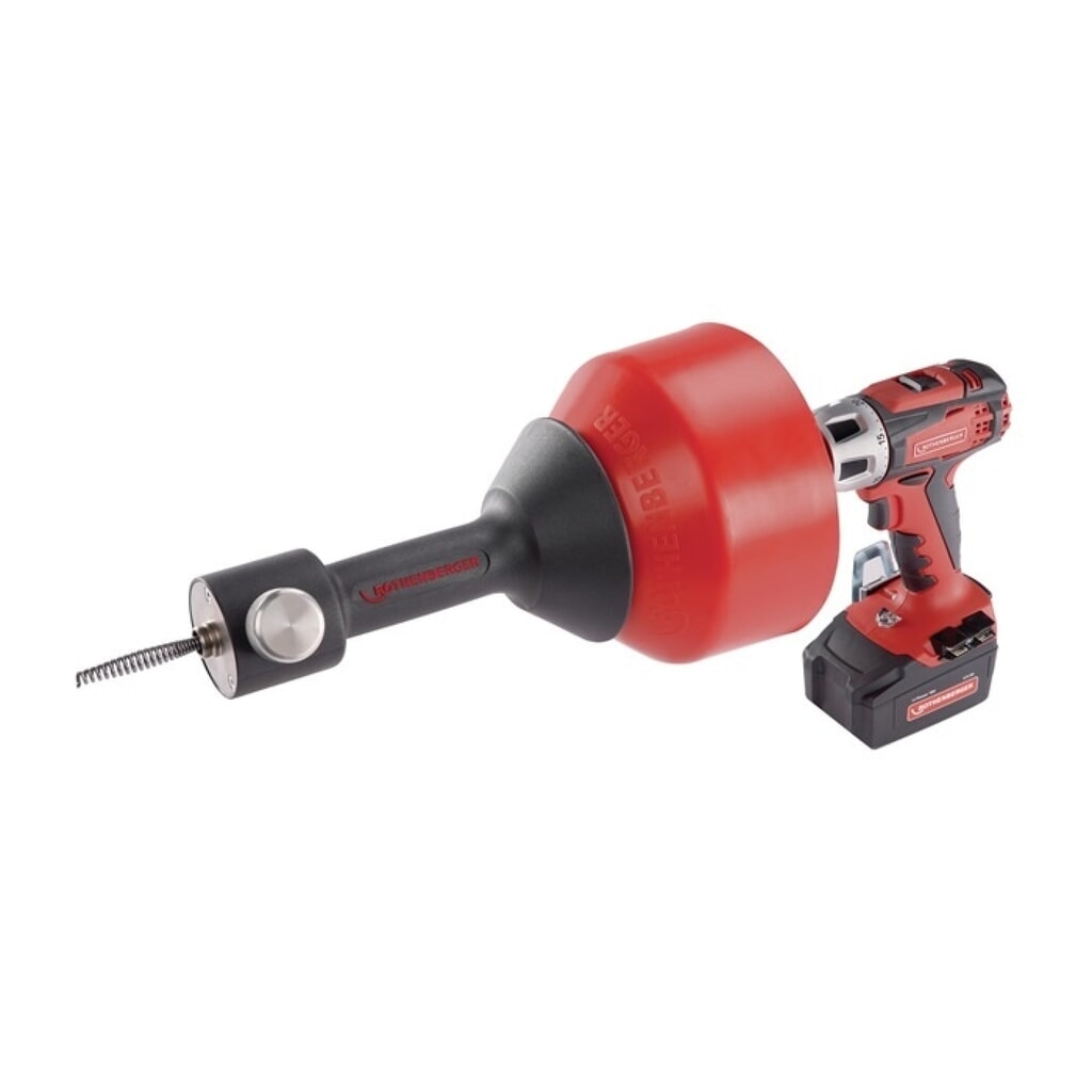 ROTHENBERGER Elektrorohrreinigungsgerät ROSPIMATIC CL Gr, Spirallänge 7,5 m, Spiralen-Durchmesser 8 mm Produktabbildung: ROTHENBERGER Elektrorohrreinigungsgerät ROSPIMATIC CL Gr, Spirallänge 7,5 m, Spiralen-Durchmesser 8 mm