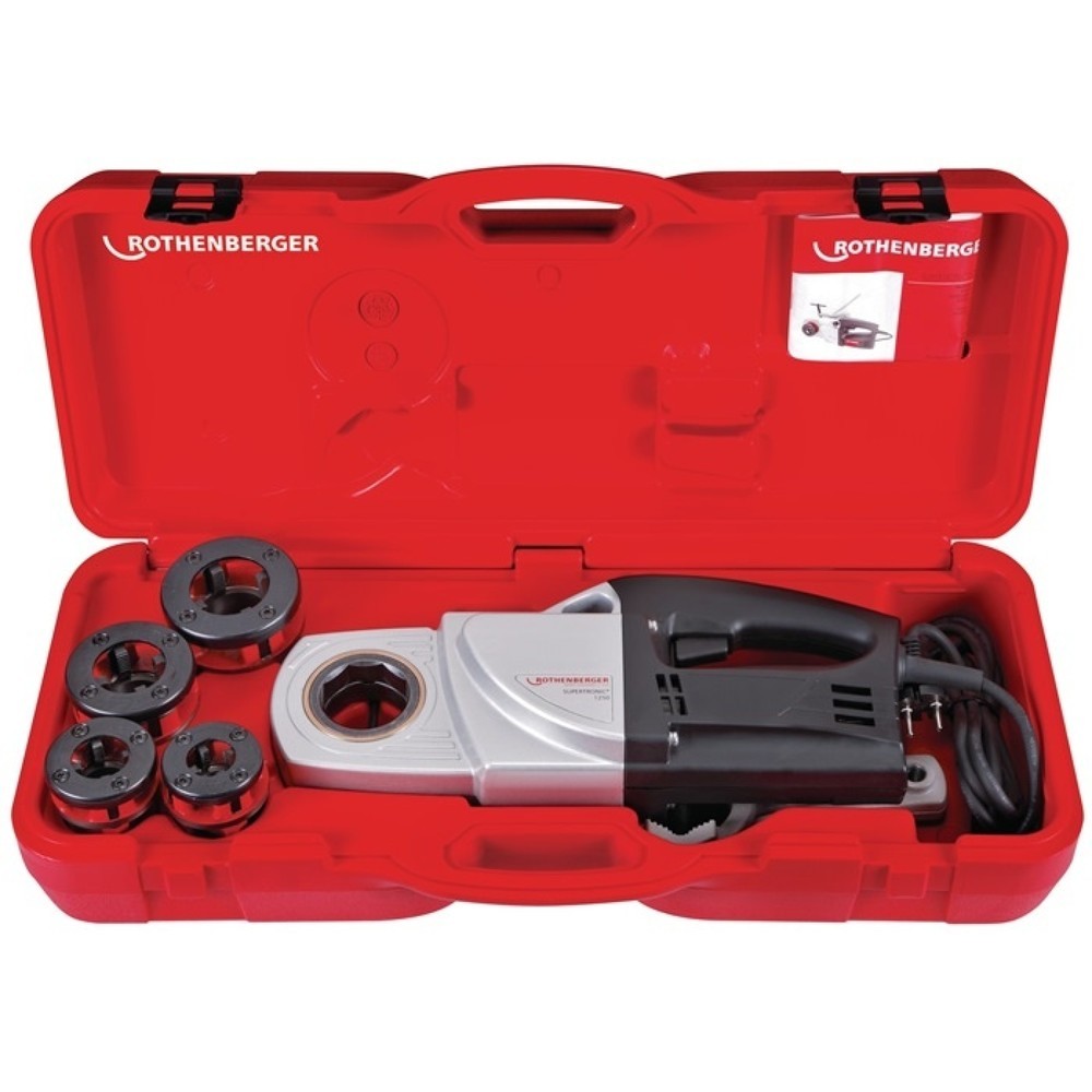 Produktabbildung: ROTHENBERGER Gewindeschneidmaschine SUPERTRONIC® 1250 Set, 800 W, 1/4-1 1/4″