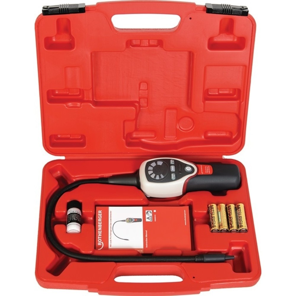 Produktabbildung: ROTHENBERGER Lecksuchgerät ROLEAK Pro, 6 V (4 AA Batterien enthalten), Lecksuchrate 3 g/a innerhalb von 3 sek