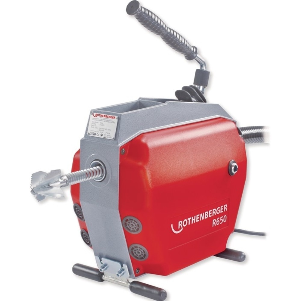 Produktabbildung: ROTHENBERGER Rohrreinigungsmaschine R 650, 230 / 50 V / Hz 623 U/min 1350 W, für Rohr-Durchmesser 20 - 150 mm