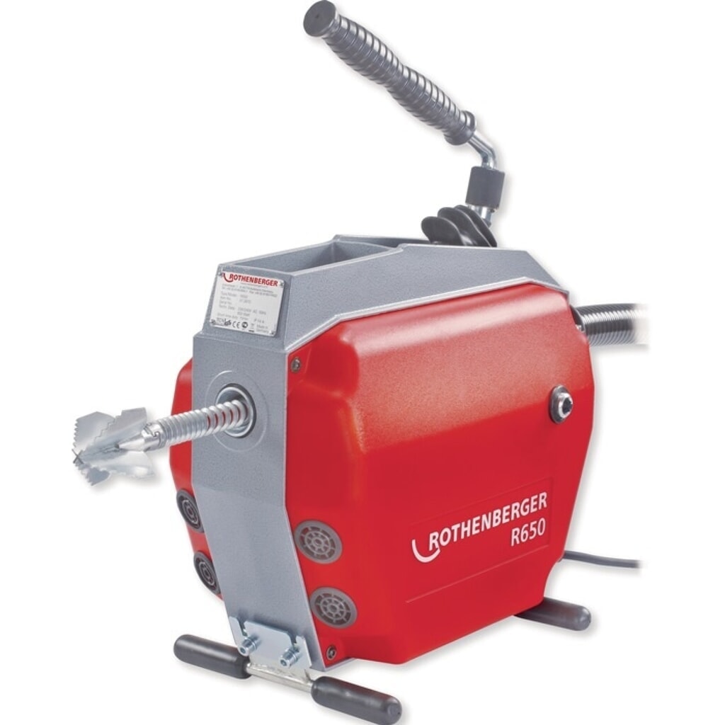 Produktabbildung: ROTHENBERGER Rohrreinigungsmaschine R 650, 230 / 50 V / Hz 623 U/min 1350 W, für Rohr-Durchmesser 20 - 150 mm