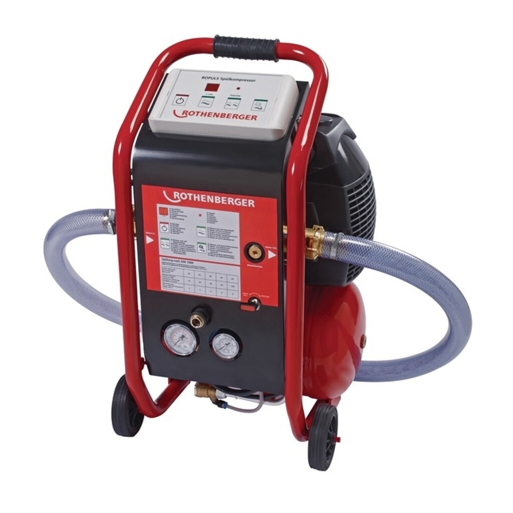 ROTHENBERGER Spülkompressor ROPLUS D, max. Betriebsdruck 8 bar, Netzspannung 230 V Produktabbildung: ROTHENBERGER Spülkompressor ROPLUS D, max. Betriebsdruck 8 bar, Netzspannung 230 V