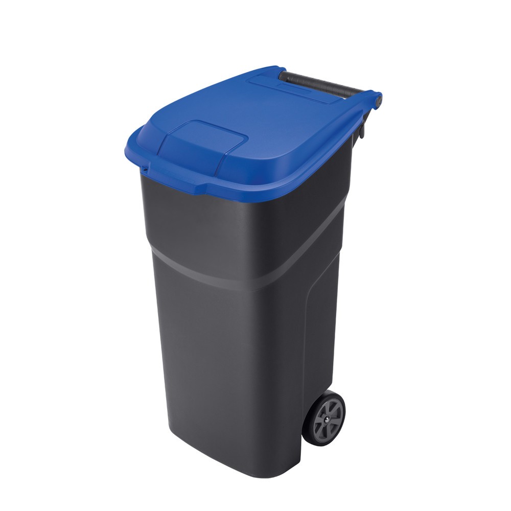 Produktabbildung: rothopro  Abfalltonne ATLAS, 100 l, Deckel blau