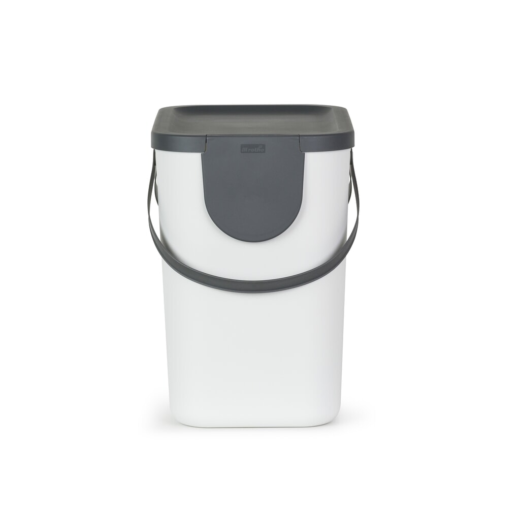 rothopro Recycling-Müllsystem ALBULA, 25 l, weiß Produktabbildung Nr. 2: rothopro Recycling-Müllsystem ALBULA, 25 l, weiß