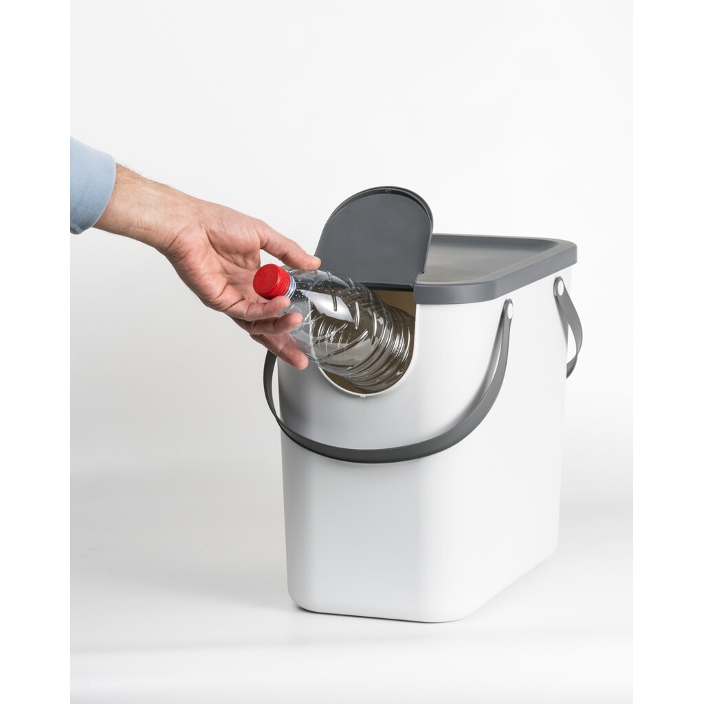 rothopro Recycling-Müllsystem ALBULA, 25 l, weiß Produktabbildung Nr. 4: rothopro Recycling-Müllsystem ALBULA, 25 l, weiß